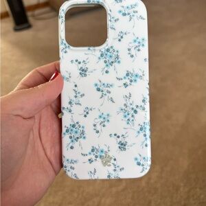 Floral White and Blue Phone Case